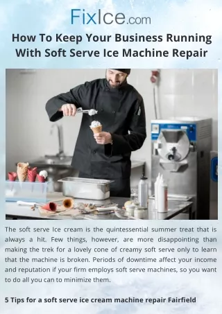 how to keep your business running with soft serve