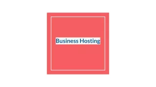 business hosting