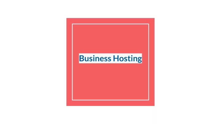 business hosting