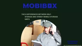 The 6 Differences Between Self-Storage And Sydney Mobile Storage Units