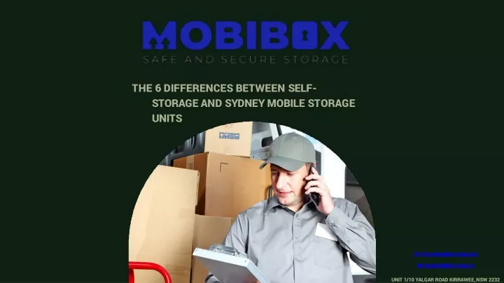 the 6 differences between self storage and sydney mobile storage units