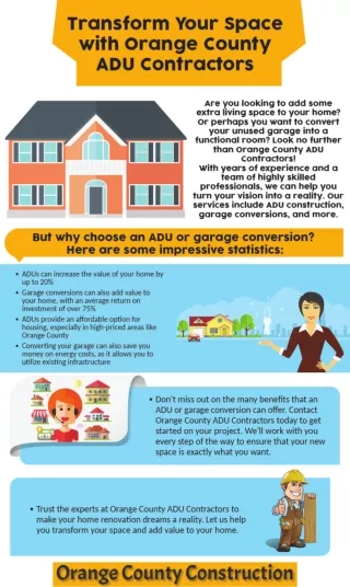 Transform Your Space with Orange County ADU Contractors