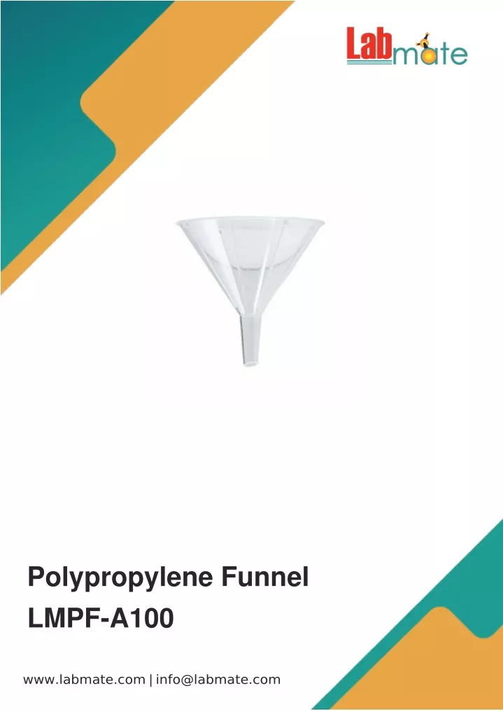 polypropylene funnel lmpf a100