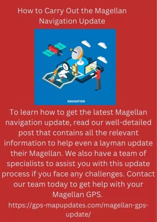 how to carry out the magellan navigation update