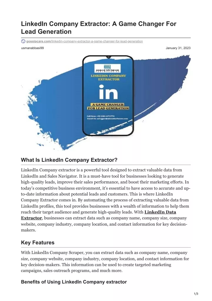 linkedin company extractor a game changer