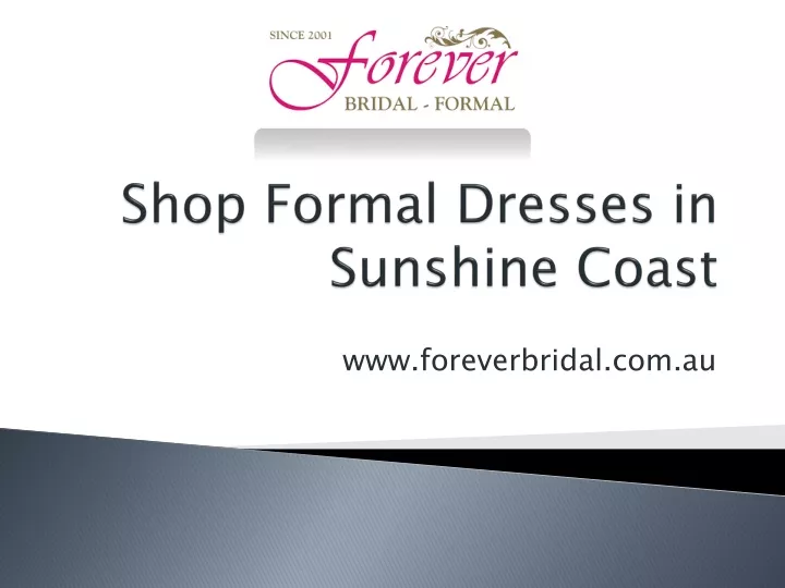 shop formal dresses in sunshine coast