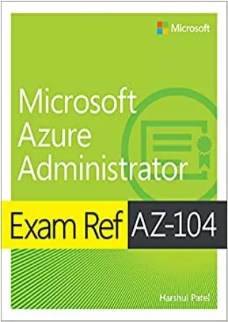 EBOOK Microsoft Azure Administrator Exam Ref AZ 104