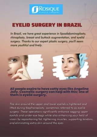 Best Eyelid Surgery in Brazil | Rosique Plastic Surgery