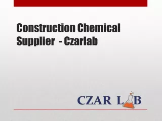 Construction Chemical Supplier  - Czarlab