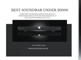 Best Soundbar Under 20000