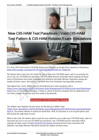New CIS-HAM Test Pass4sure | Valid CIS-HAM Test Pattern & CIS-HAM Reliable Exam Simulations