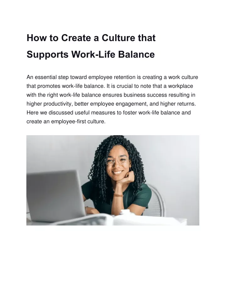 how to create a culture that