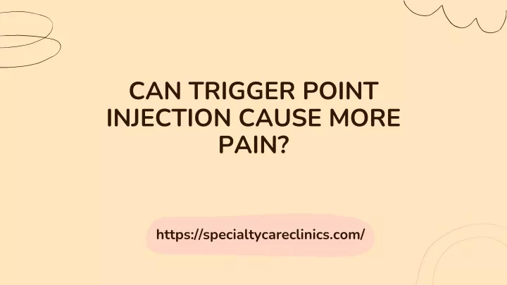 can trigger point injection cause more pain