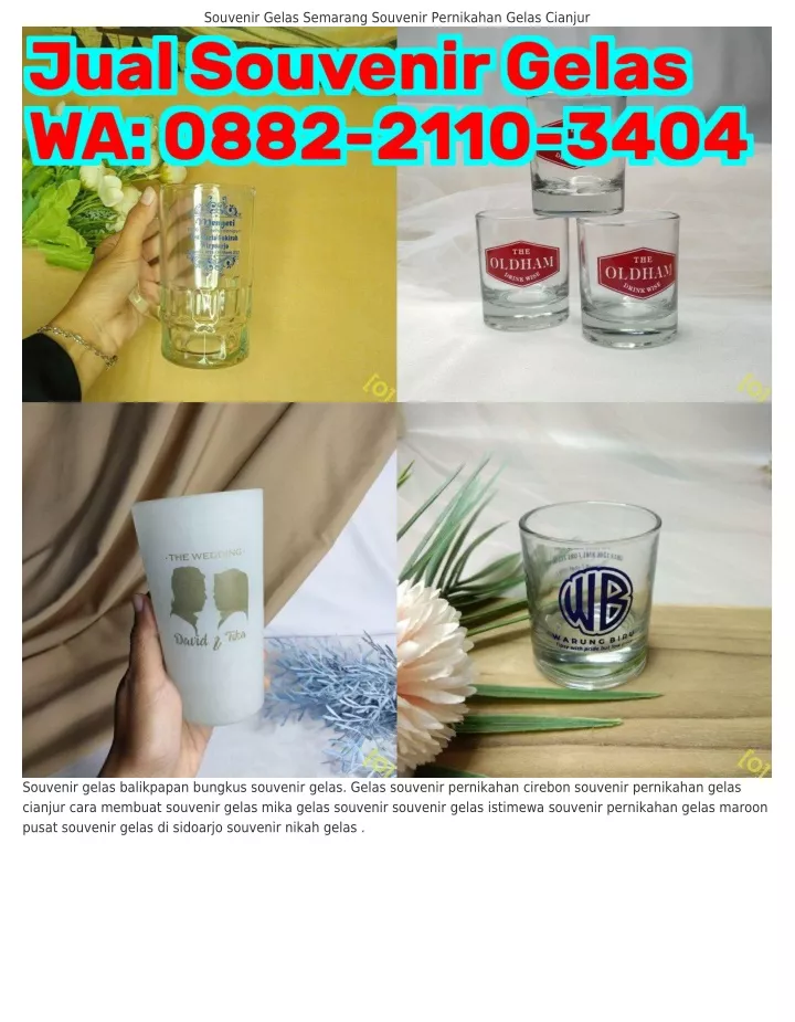 Ppt O88ᒿ ᒿ11o ЗᏎoᏎ Wa Souvenir Gelas Mug Cantik Harga Souvenir Pernikahan Gelas Ja 8691