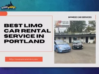 Best Limo Car Rental Service in Portland