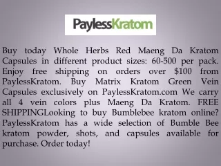 buy today whole herbs red maeng da kratom