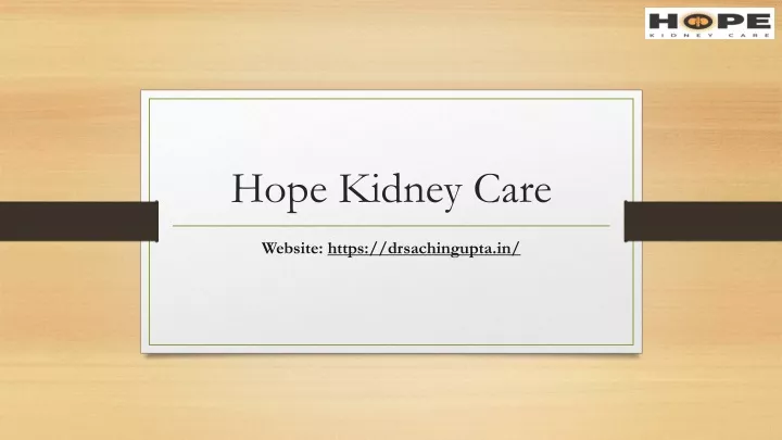 hope kidney care