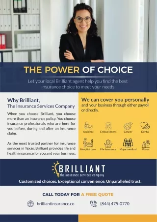 Why Choose Brilliant, The Insurance Services Company