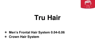 Men’s Frontal Hair System 0.04-0.06