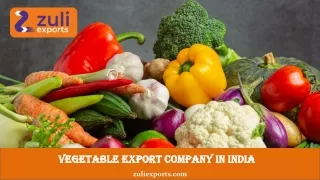Vegetable Export Company In India