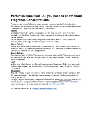perfumes simplified all you need to know about