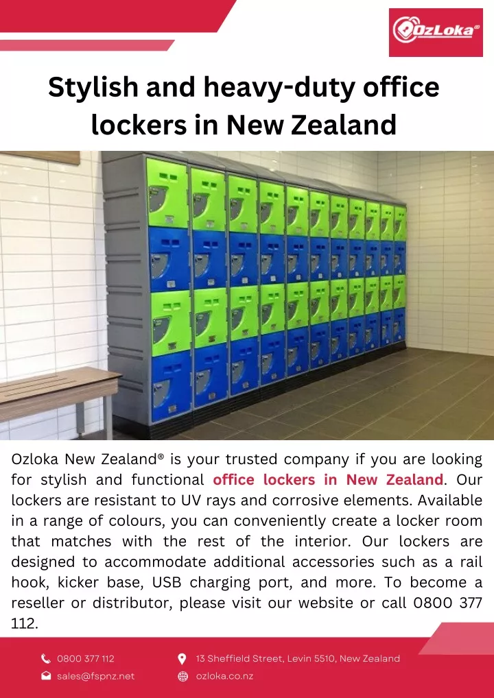 stylish and heavy duty office lockers