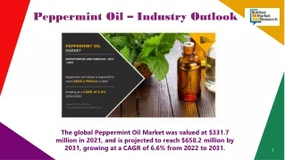 Peppermint Oil Market 