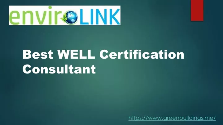 best well certification consultant