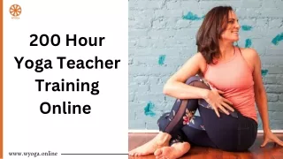200 Hour Yoga Teacher Training Online | WYoga