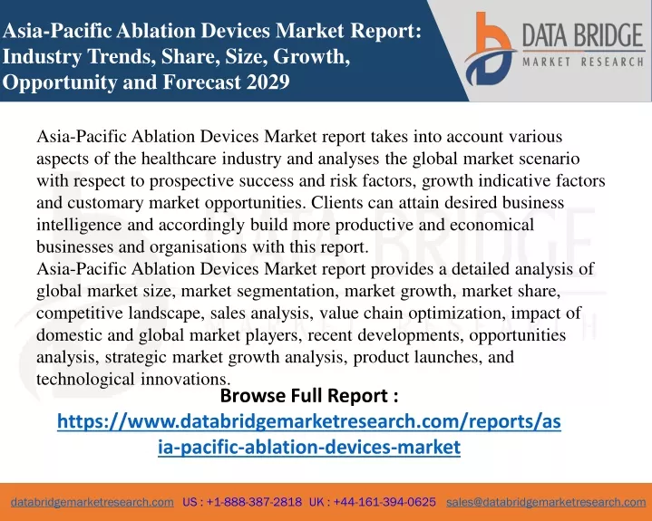 asia pacific ablation devices market report