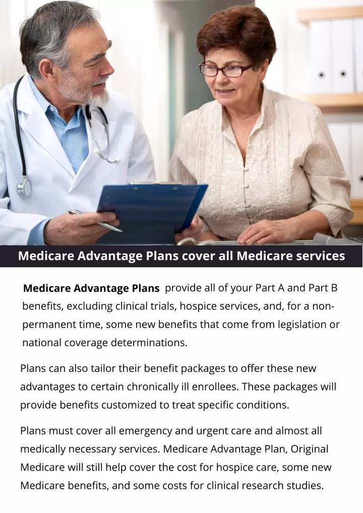 medicare advantage plans cover all medicare