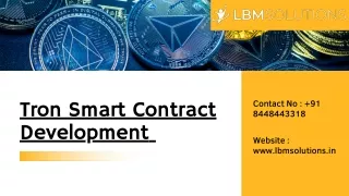 TRON Smart Contract Development.
