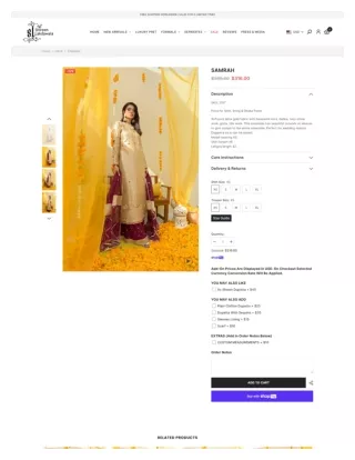 SAMRAH New Pakistani Designer Dress