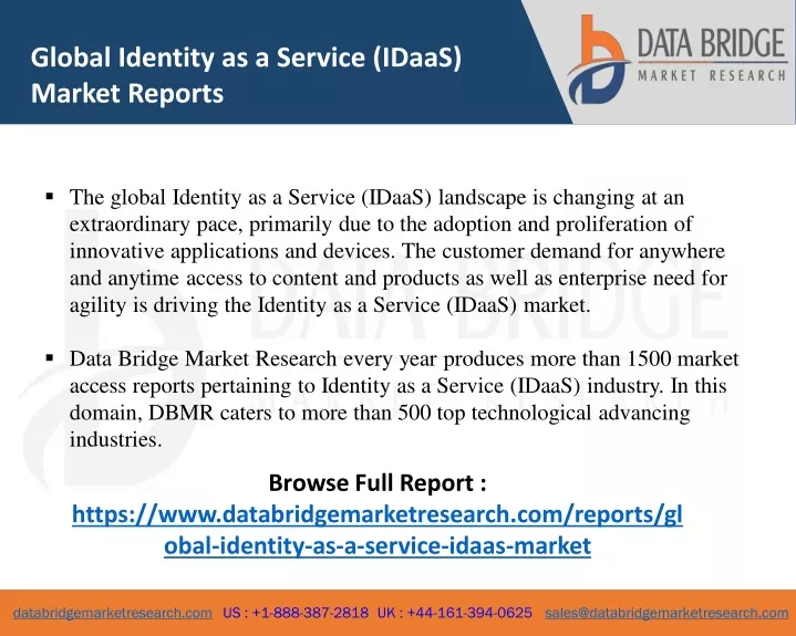 global identity as a service idaas market reports