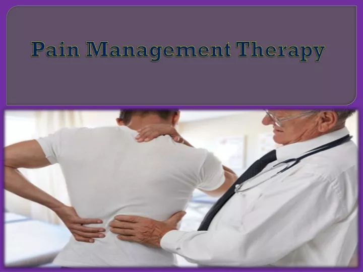 pain management therapy
