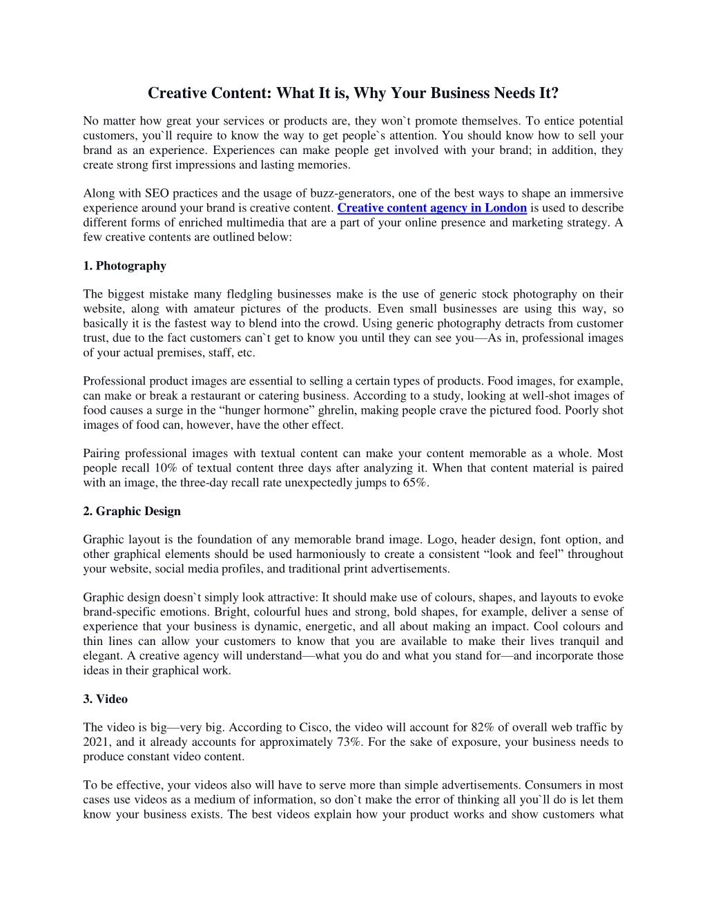 PPT - Creative Content What It is, Why Your Business Needs It ...