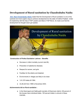 Development of Rural sanitation by Chandrababu Naidu (12)