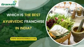 Which is the Best Ayurvedic Franchise in India