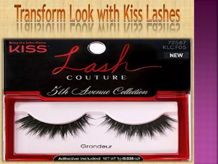 transform look with kiss lashes