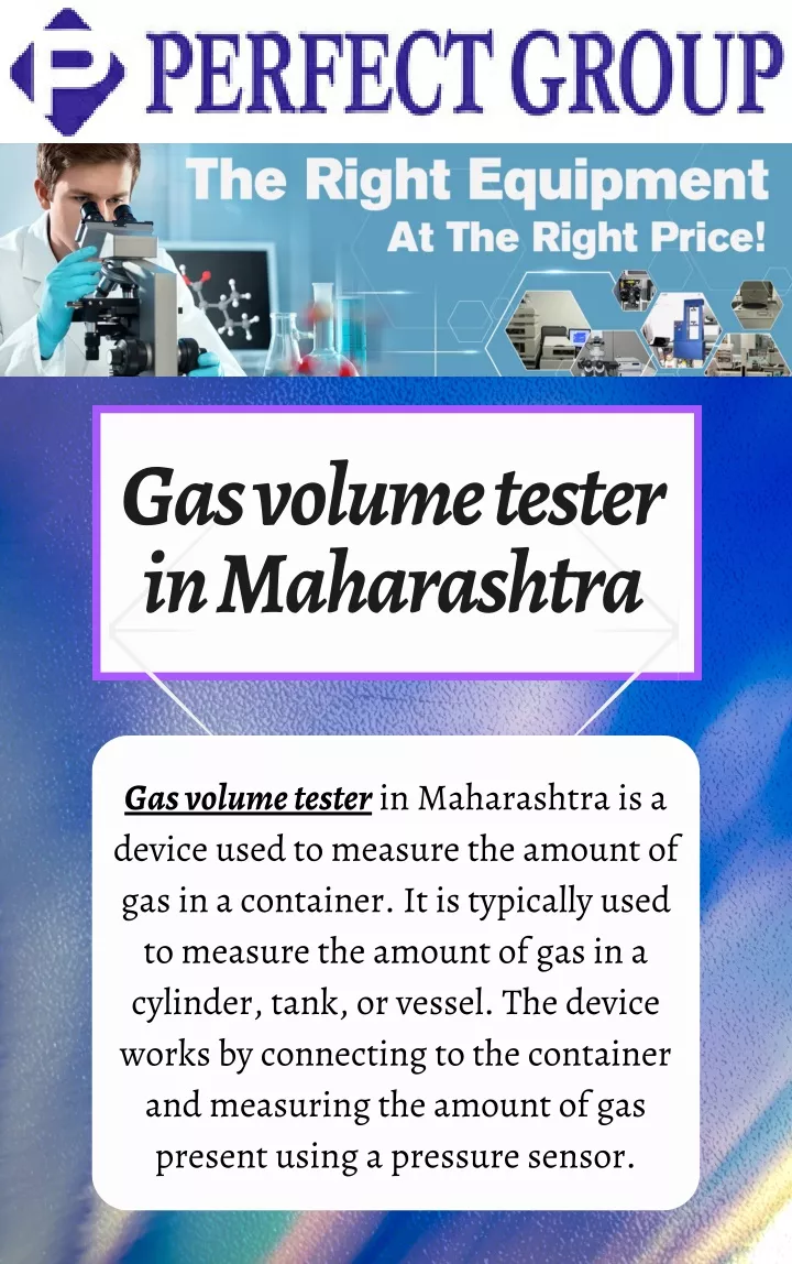 gas volume tester in maharashtra