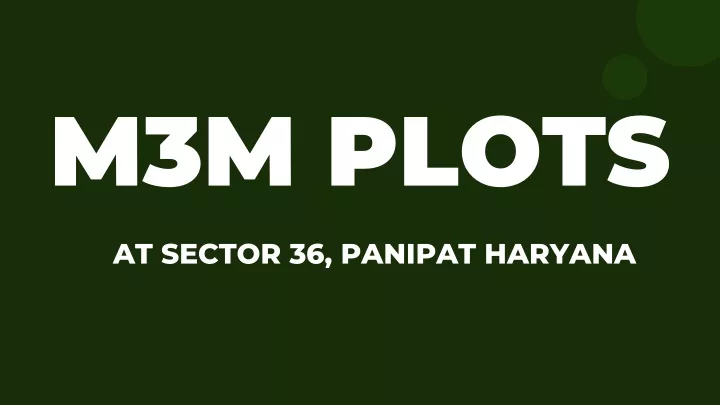 m3m plots