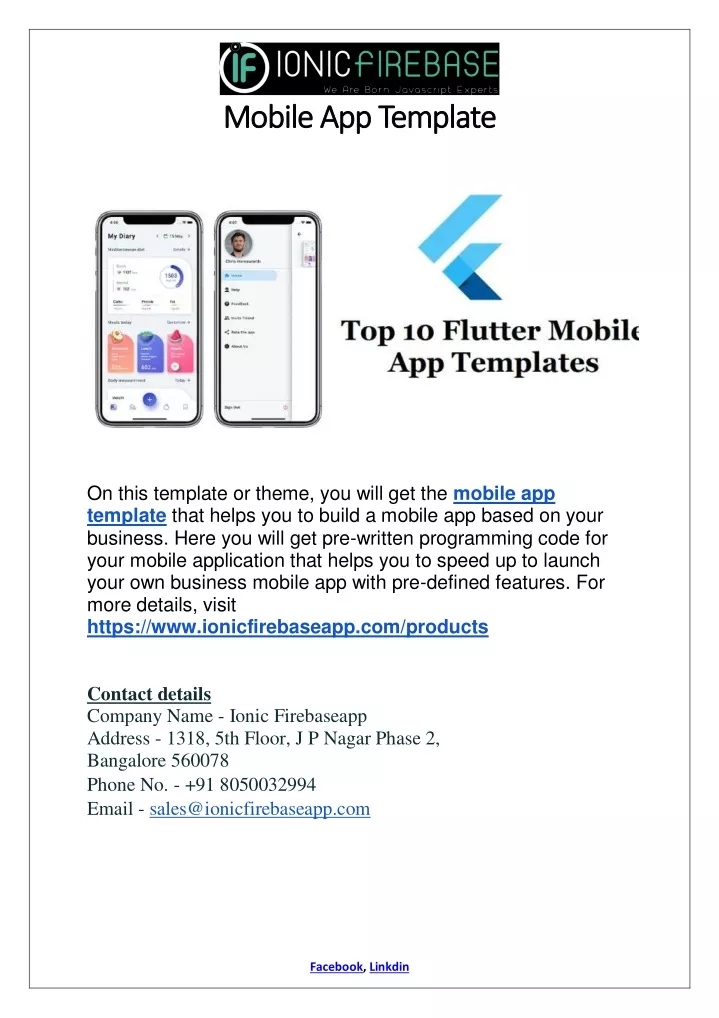 mobile app template mobile app template