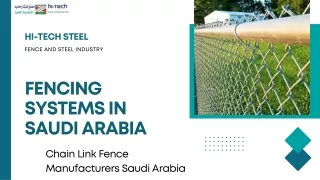 Finding The Fencing Systems in Saudi Arabia