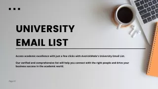 university email list