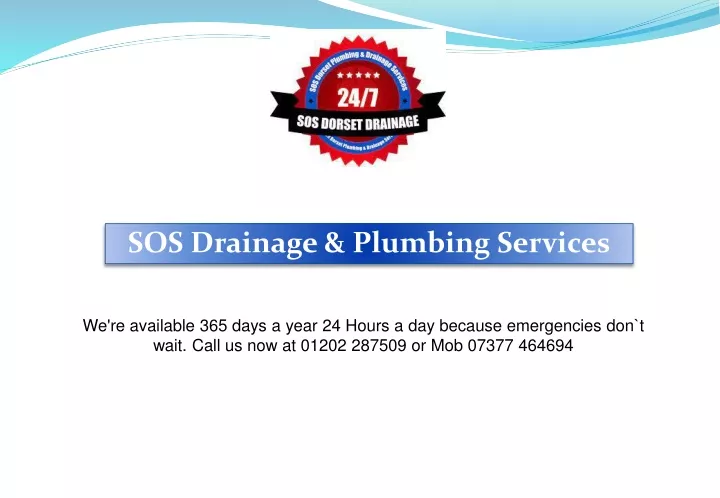 sos drainage plumbing services