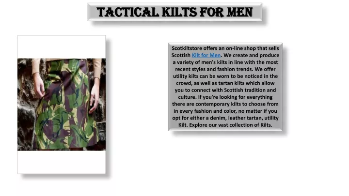 tactical kilts for men