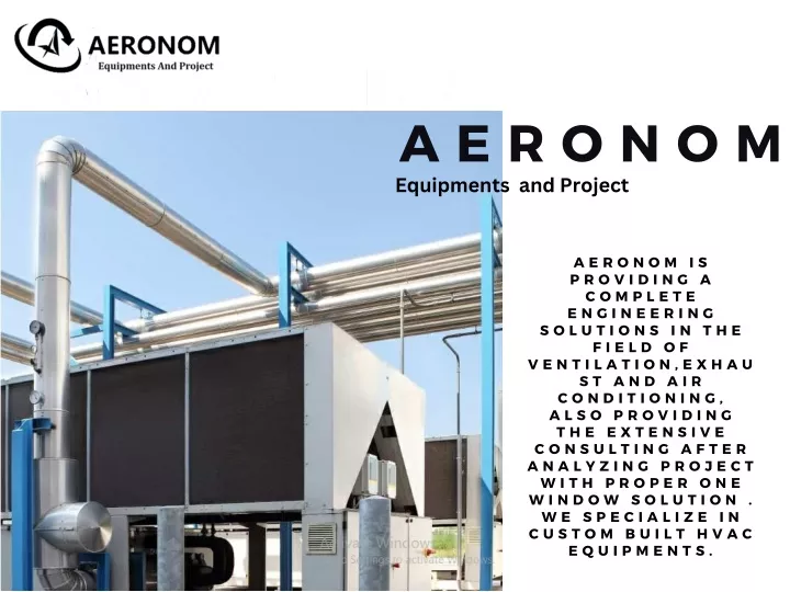 a e r o n o m equipments and project