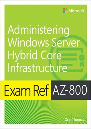 READ Exam Ref AZ 800 Administering Windows Server Hybrid Core Infrastructure