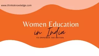 Women  education in Our India
