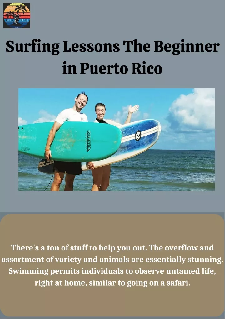 surfing lessons the beginner in puerto rico